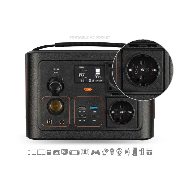 Xtreme Power Station Portable - 300 Watts - 78000 mAh - Black/Orange