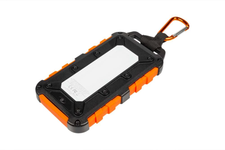 Xtreme Solar Power Bank Charger - 10000 mAh - Black/Orange