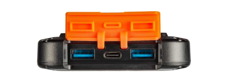 Xtreme Solar Power Bank Charger - 10000 mAh - Black/Orange