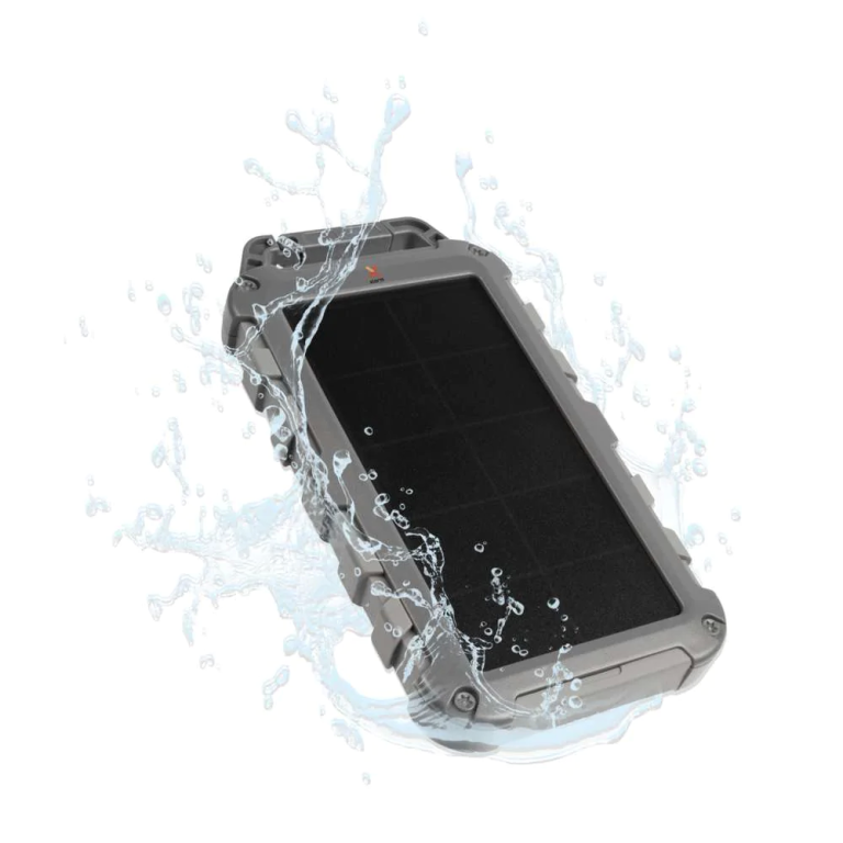 FS4 Solar Power Bank 20 Watts - 10000 mAh - Grey/Dark Grey
