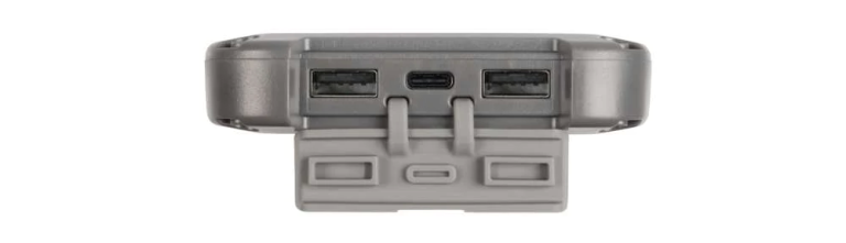 FS4 Solar Power Bank 20 Watts - 10000 mAh - Grey/Dark Grey