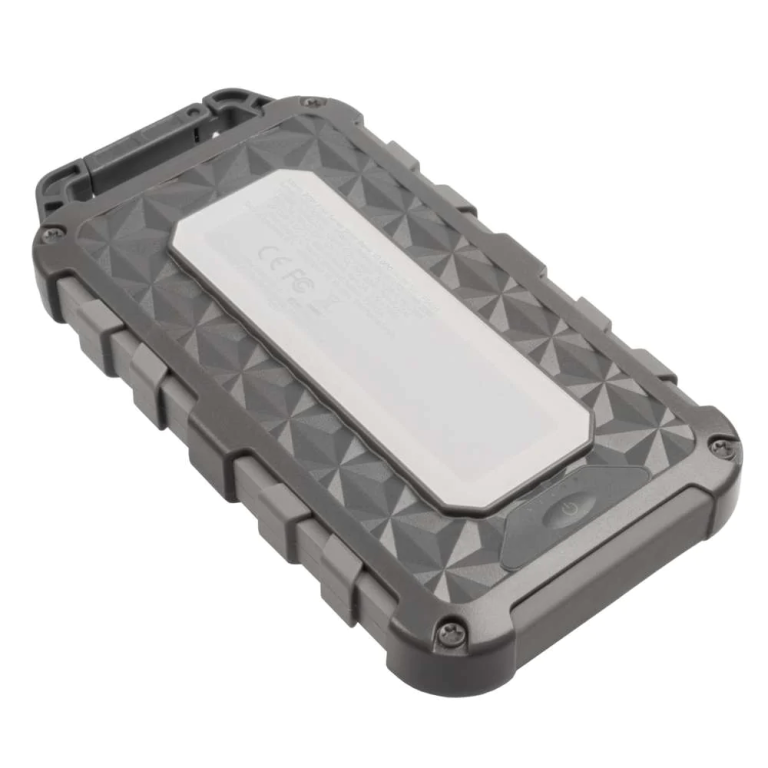 FS4 Solar Power Bank 20 Watts - 10000 mAh - Grey/Dark Grey