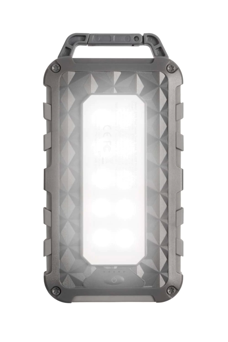 FS4 Solar Power Bank 20 Watts - 10000 mAh - Grey/Dark Grey