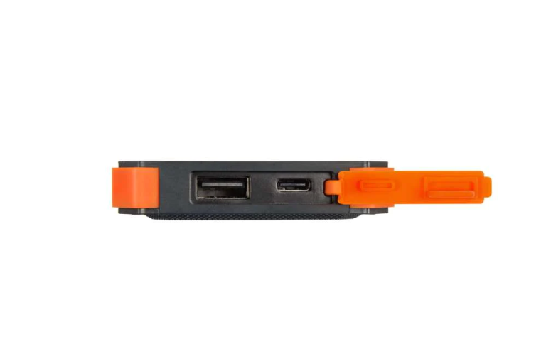 Xtreme Solar Power Bank Charger - 5000 mAh - Black/Orange