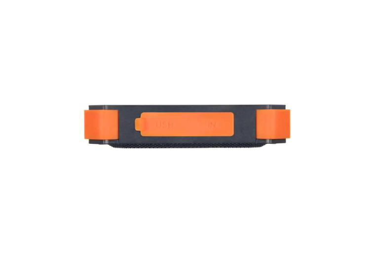 Xtreme Solar Power Bank Charger - 5000 mAh - Black/Orange