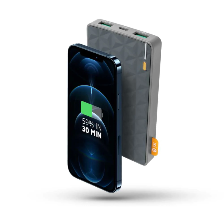 FS4 Power Bank 20 Watts - 10000 mAh - Grey/Orange