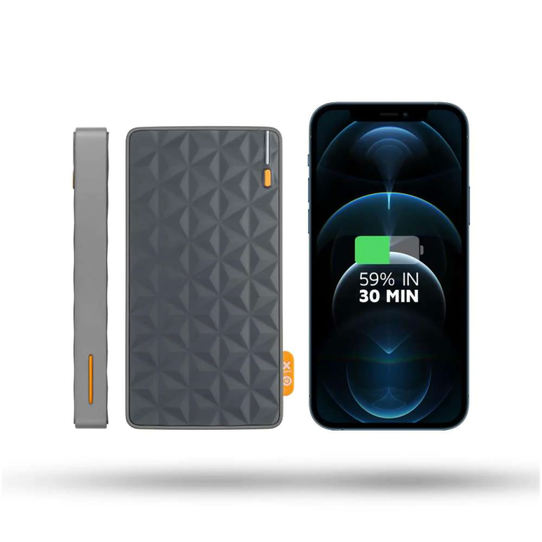 FS4 Power Bank 20 Watts - 10000 mAh - Grey/Orange