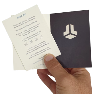 Резервна карта для сід-фрази, 3 шт. Backup card for seed phrase