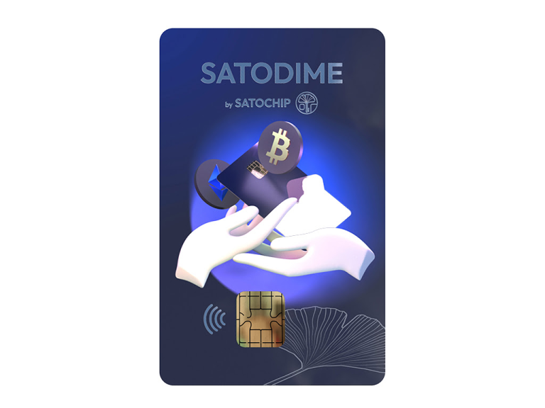 Satochip Satodime, смарт-карта холодного зберігання крипти, NFC