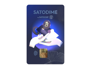Satochip Satodime, crypt cold storage smart card, NFC