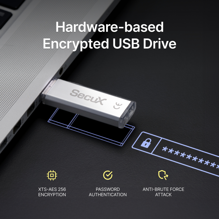 SecuX Forte USB флешка з шифруванням та паролем